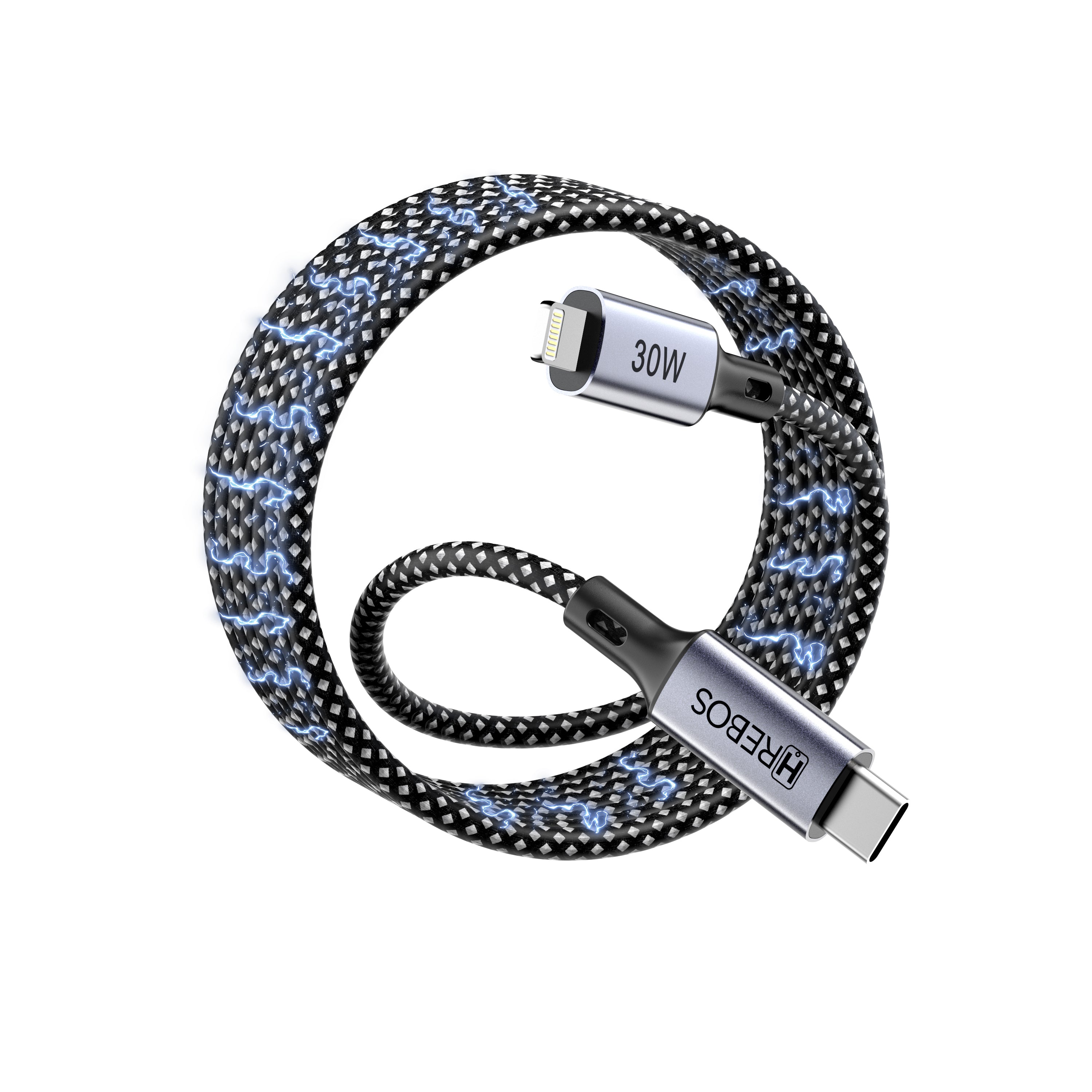 Cabo Magnético Liora Volt 30w Tipo-C x Lightning 1m