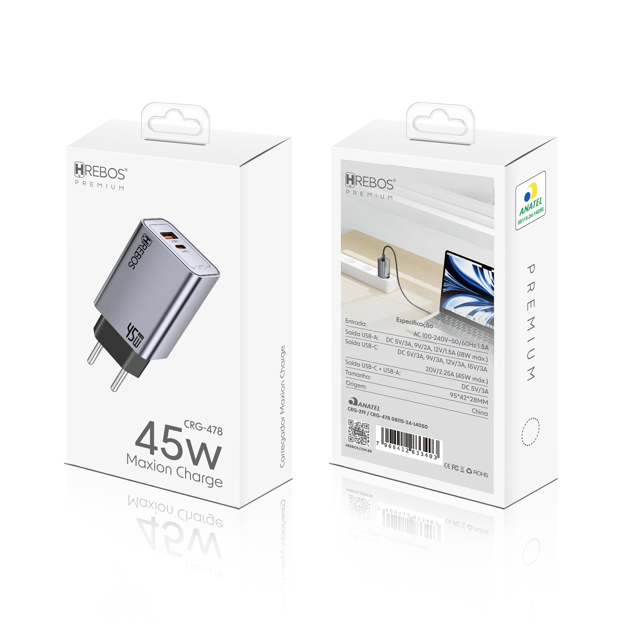 Carregador Maxion Charge 45w