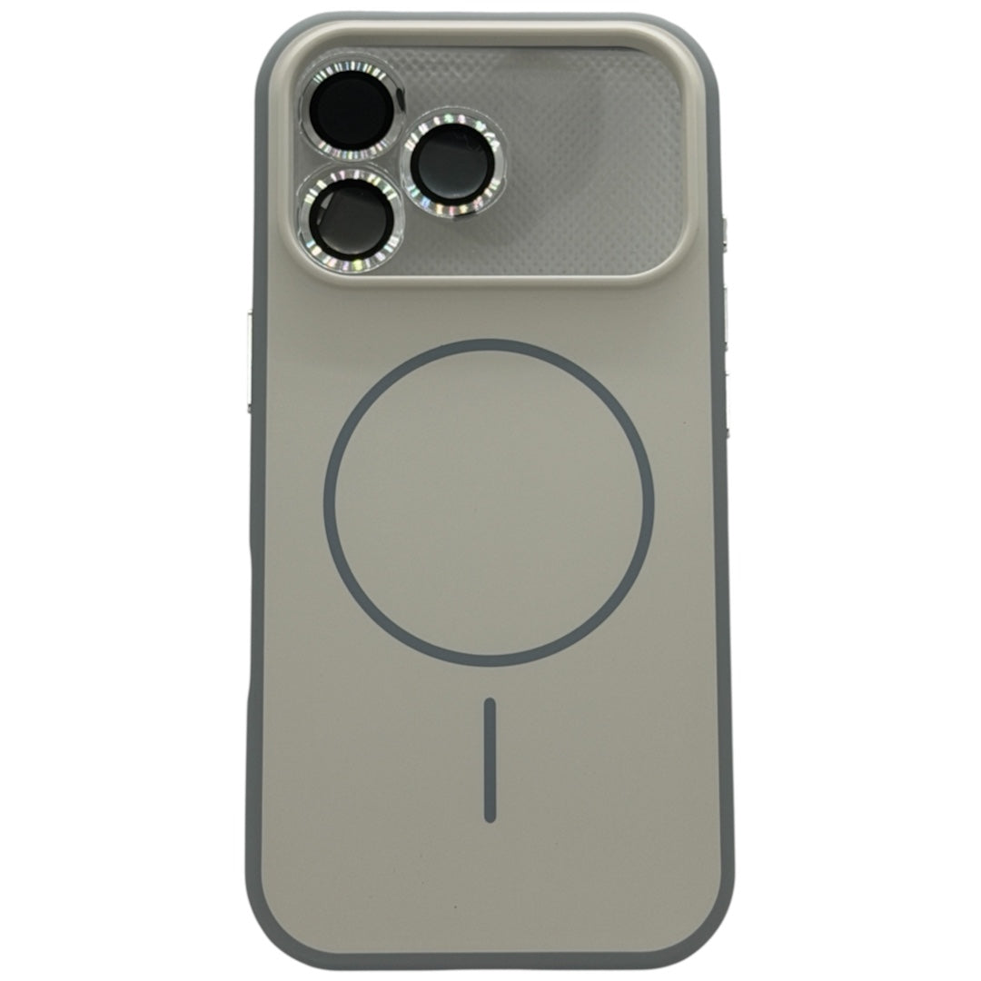 Capa Magnética G`modelo New Skin iPhone 17 Pro Creme