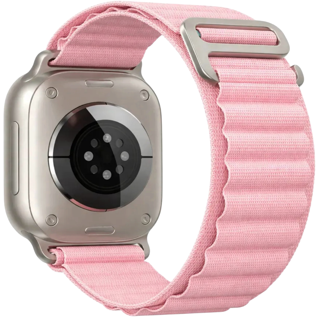 Pulseira Apple Watch Tecido Rosa