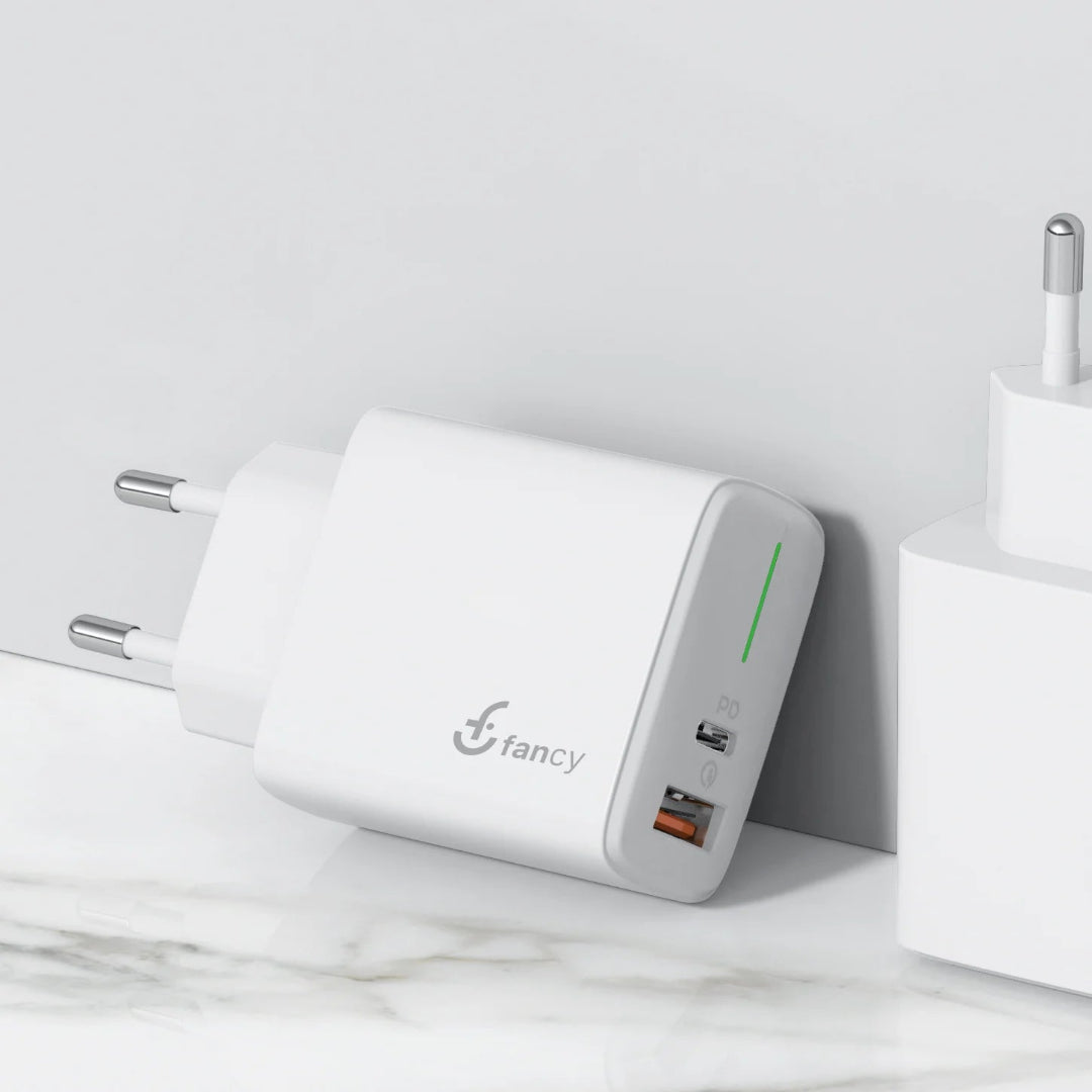 Carregador Turbo PD20W+QC18W - Fancy