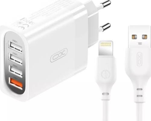 Kit Carregador Turbo 18W com Cabo USB x Lightning - XO-l100i