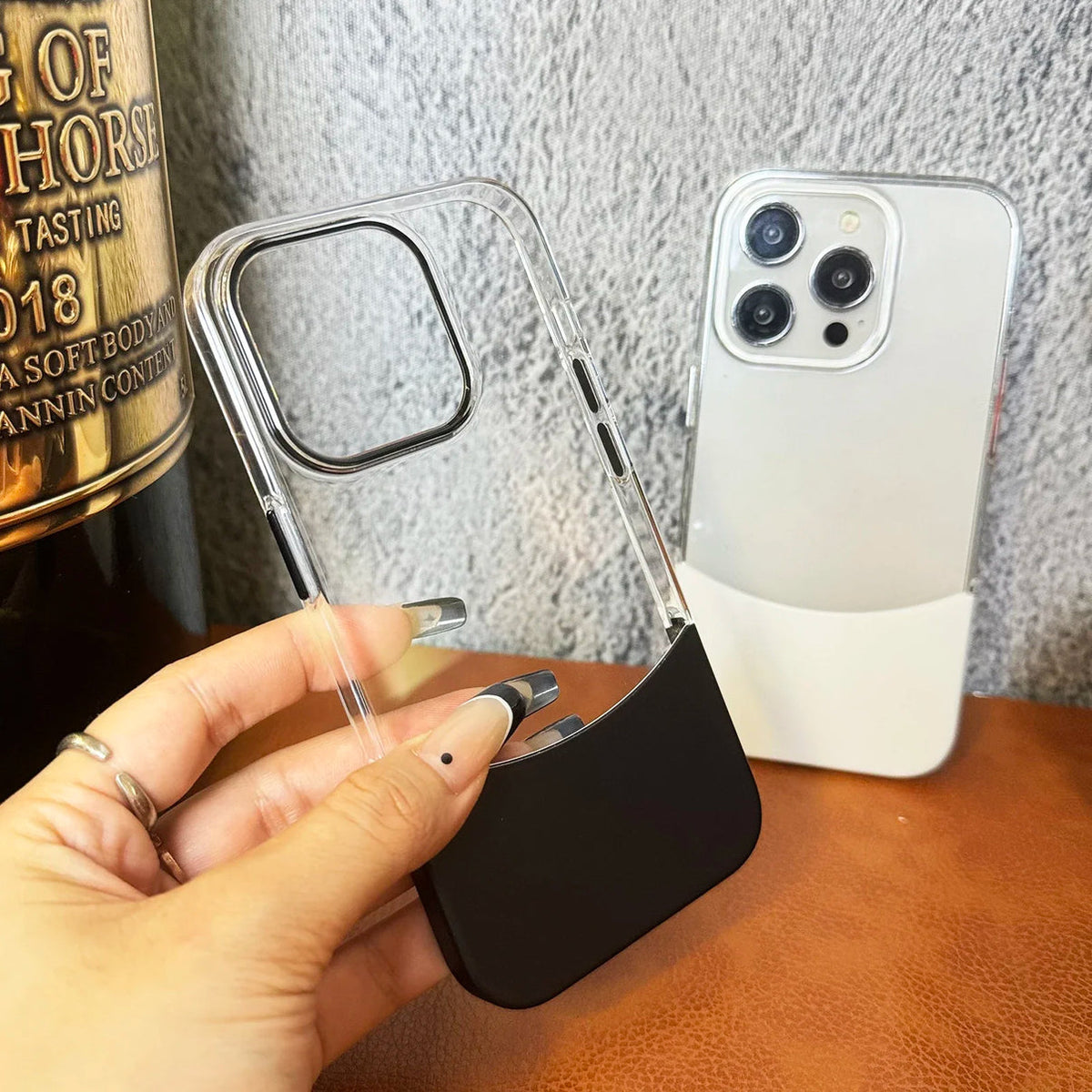Capa Magnética Zcom iPhone 17 Pro Max Transparente com Cinza