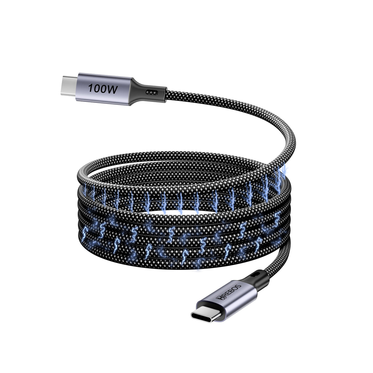 Cabo Magnético Liora Volt 100w Tipo-C x Tipo-C 1m