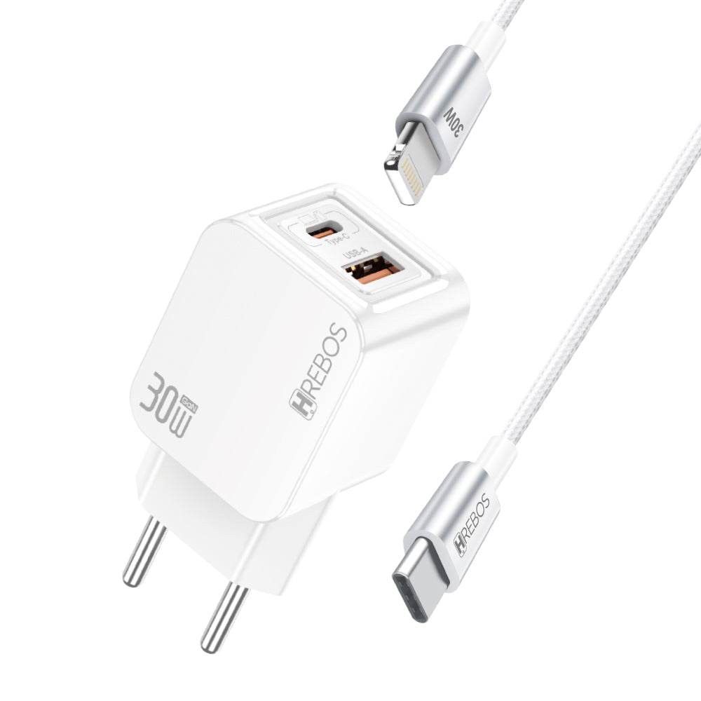Kit Carregador Blink Charge 30w Tipo-C x Lightning