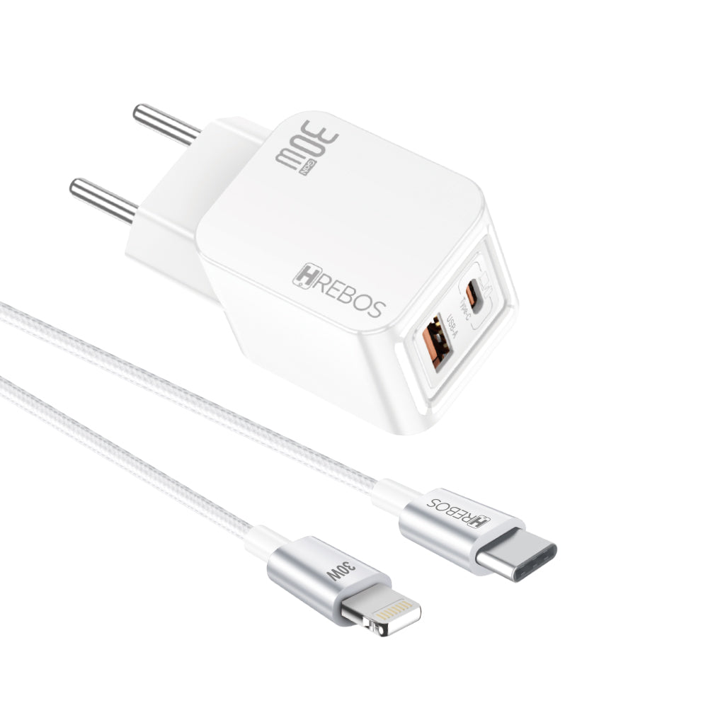 Kit Carregador Blink Charge 30w Tipo-C x Lightning
