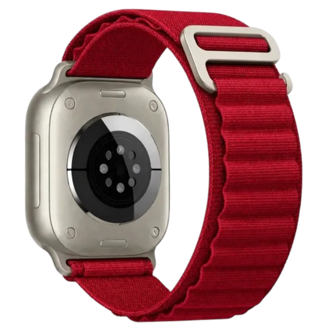 Pulseira Apple Watch Tecido Vermelha