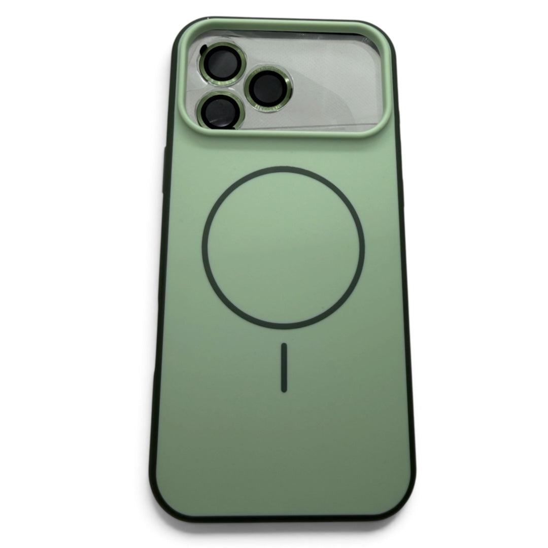 Capa Magnética G`modelo New Skin iPhone 17 Pro Max Verde