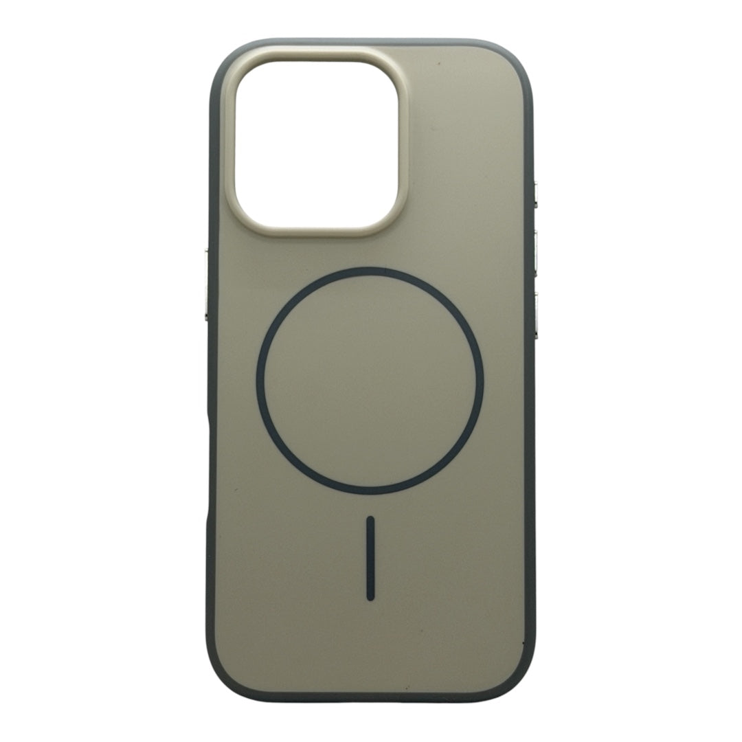 Capa Magnética G`modelo New Skin iPhone 16 Pro Creme