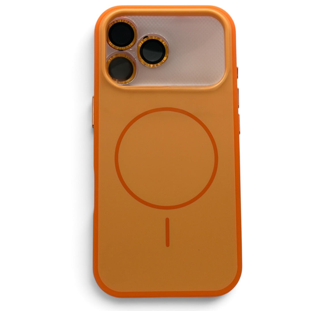 Capa Magnética G`modelo New Skin iPhone 17 Pro Laranja