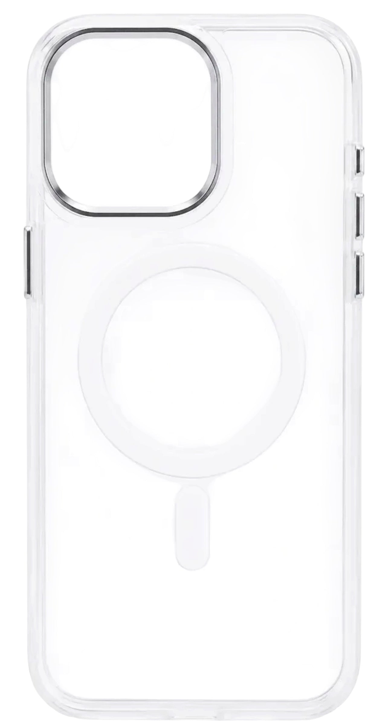 Capa Magnética Armor Shield iPhone 15 Pro Transparente com Branco