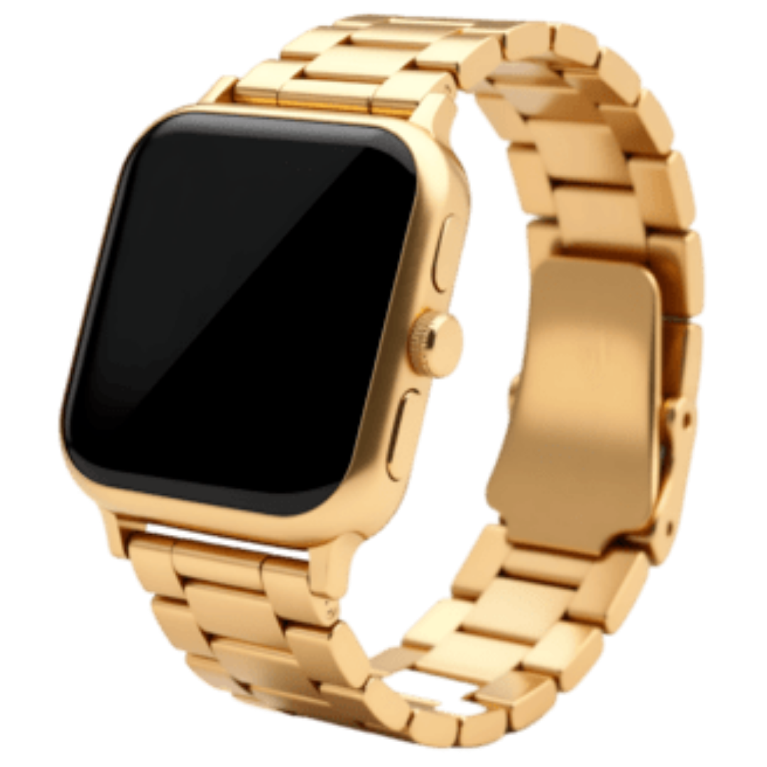 Pulseira Apple Watch Aço Dourada